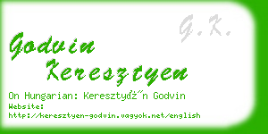 godvin keresztyen business card